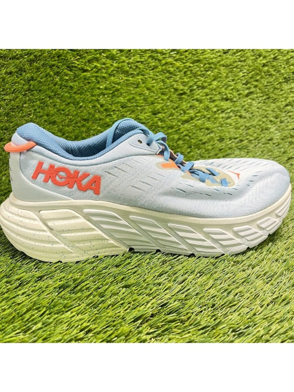 Hoka One One Gaviota 4 Womens Size 11D Blue Athletic Running Shoes Sneakers